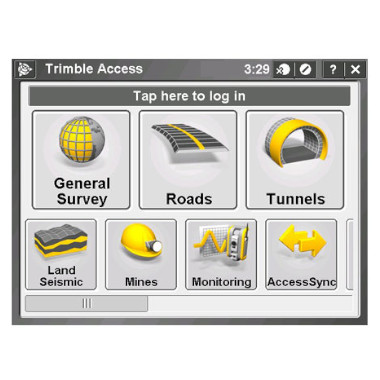 Trimble Access Software screenshot.